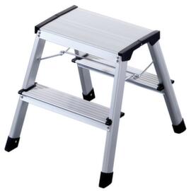 UDOBÄR Marchepied pliant en aluminium, hauteur d’estrade 400 mm