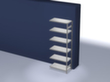 hofe Système de rayonnages sans vis dans une construction mi-lourde, hauteur x largeur x profondeur 2500 x 1010 x 535 mm, 6 tablettes