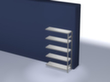 hofe Système de rayonnages sans vis dans une construction mi-lourde, hauteur x largeur x profondeur 2000 x 1310 x 435 mm, 5 tablettes