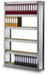 Rayonnageregalwerk  sans vis en aggloméré Rayon supplémentaire avec parois en tôle solide, 7 tablettes, avec revêtement en zinc anti-corrosion