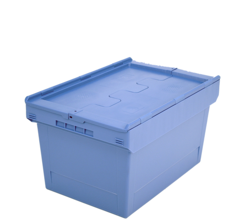 BITO Mehrwegbehälter verplombbar, Inhalt 58 l, Zweiteiliger Scharnierdeckel