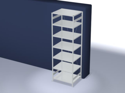 hofe System-Steckregal, Höhe x Breite x Tiefe 3000 x 1060 x 835 mm, 7 Böden