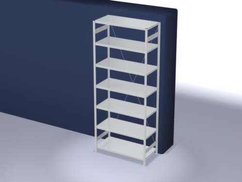hofe System-Steckregal, Höhe x Breite x Tiefe 3000 x 1360 x 635 mm, 7 Böden