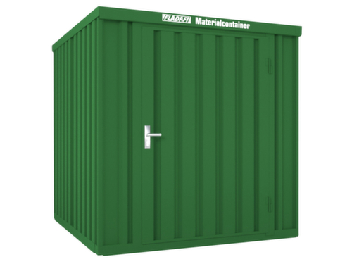 Säbu Lackierter Materialcontainer FLADAFI® mit Holzfußboden