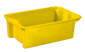 Drehstapelbehälter, gelb, Inhalt 34 l