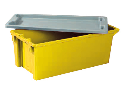 DrehstapelbehÀlter, gelb, Inhalt 70 l