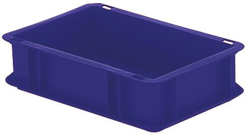 Euronorm-Stapelbehälter Wände + Boden geschlossen, blau, Inhalt 4,5 l