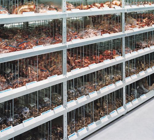 META System-Steckregal CLIP Anbaufeld, Höhe x Breite x Tiefe 2500 x 756 x 436 mm, 6 Böden