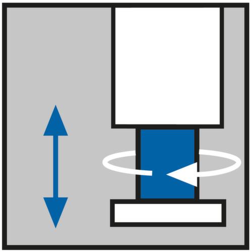 C+P Umkleidebank schwarzgrau mit Haken und PVC-Leisten