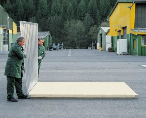 Säbu Verzinkter Materialcontainer FLADAFI® mit Flügeltür