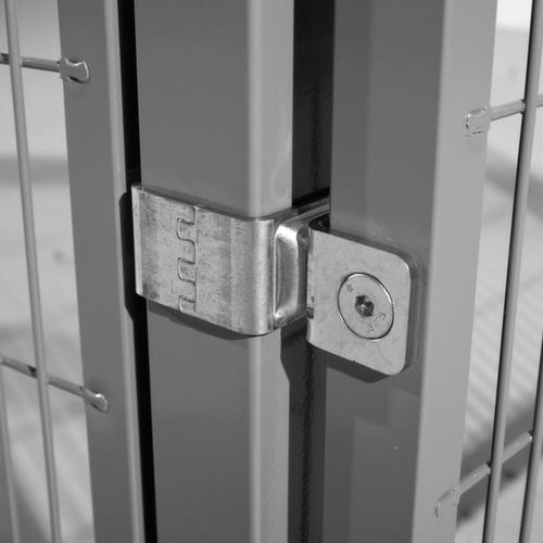 TROAX Stütze für Maschinen-Schutzgitter, Höhe x Breite 2200 x 60 mm