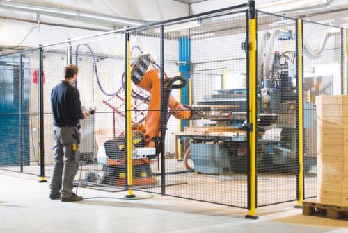 Axelent Schiebetür für Maschinen-Schutzgitter, Höhe x Breite 2300 x 1400 mm