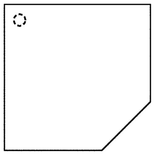 Verkettungselement Up and Down, Breite x Tiefe 1200 x 1200 mm, Platte Buche