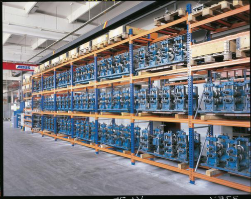 META Palettenregal MULTIPAL für 15 Paletten, 2870 mm breit, 5 Lagerebenen