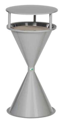 Schutzdach fĂŒr Standascher, RAL9006 WeiĂaluminium