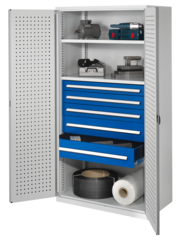 Kappes Schwerlast-Lochplattenschrank RasterPlan®, 5 Schublade(n)