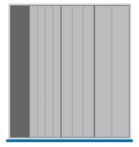 bott Kompaktmulden cubio für Schubladenschrank