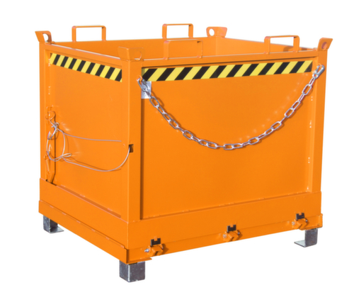 Bauer 3-fach stapelbarer Klappbodenbehälter in RAL2000 Gelborange