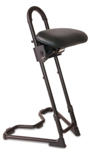 meychair Stehhilfe Futura Komplex, Sitzhöhe 610 - 860 mm, Sitz schwarz