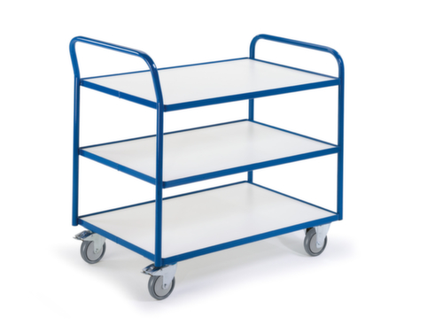 Rollcart ESD-Tischwagen 790x490 mm, Traglast 300 kg, 3 Etagen