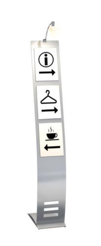 Infoständer, Höhe x Breite x Tiefe 1650 x 260 x 420 mm