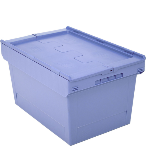 BITO Mehrwegbehälter verplombbar, Inhalt 58 l, Zweiteiliger Scharnierdeckel