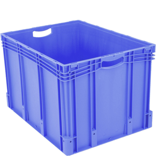BITO Euronorm-Stapelbehälter mit Doppelboden, blau, Inhalt 206 l