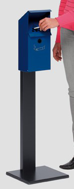 VAR Ascher mit Schrägdach, enzianblau