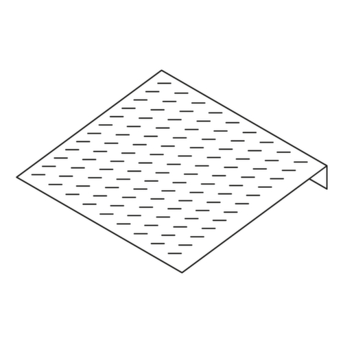 Auffahrrampe für Flach-Bodenwanne, Länge 970 mm