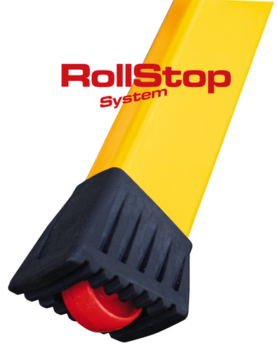 Krause Rollklapptritt Monto® Rolly®, Aluminium, gelb