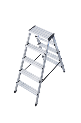 Krause Universal-Stufenleiter Dopplo, 2 x 5 Riffelblechstufe(n)