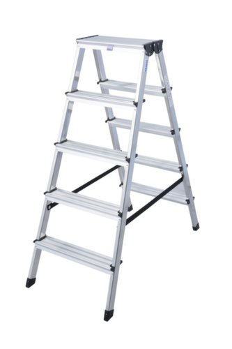 Krause Universal-Stufenleiter Dopplo, 2 x 5 Riffelblechstufe(n)