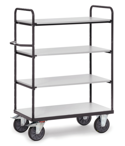 fetra ESD-Etagenwagen, Traglast 500 kg, 4 Etagen