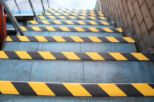 Rutschhemmendes Markierband Grip-Foot, gelb/schwarz