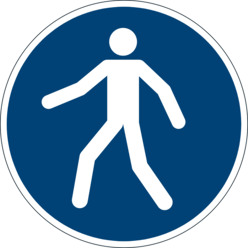 Durable Gebotsschild, Bodenaufkleber, rutschhemmend