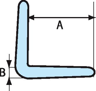 Kantenschutzleiste aus PE-Schaum in L-Form, Länge 2000 mm