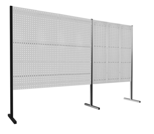 Kappes Loch-/Schlitzplatten-Trennwand RasterPlan® als Doppelfeld 180°