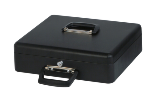 MAUL Geldkassette, 4 Scheinfächer, 8 Münzfächer, Zylinderschloss