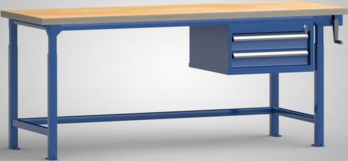 KLW Lutz Höhenverstellbare Werkbank mit Schubladen, 2 Schubladen