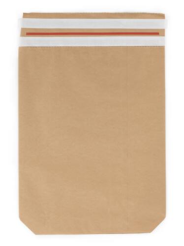 WiederverschlieĂbare Versandtasche aus 2 Schichten Kraftpapier