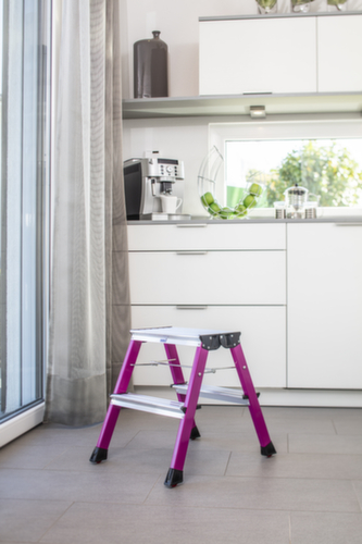 Krause Rollklapptritt MontoÂź RollyÂź, Aluminium, lila