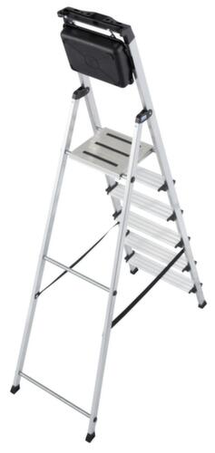 Krause Stufenstehleiter Monto® Secury® mit Antirutschauflagen, 6 rutschhemmend profilierte Stufen