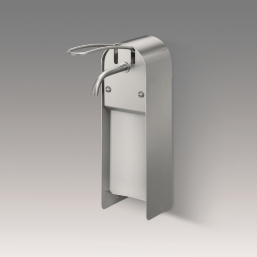 Seifen- und Desinfektionsmittelspender, mit Armhebel