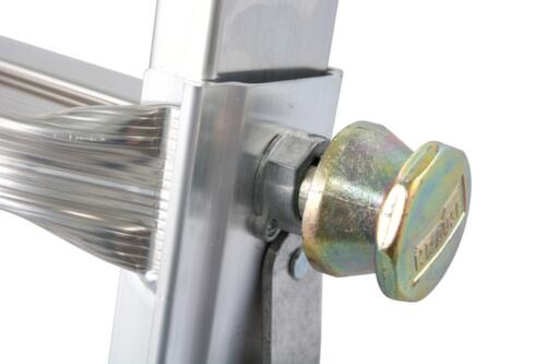Krause Vierteilige Mehrzweck-Teleskopleiter STABILO® Professional, 4 x 5 profilierte Sprossen