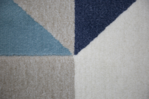 Paperflow Heller Teppich Canvas aus mehrfarbigem Garn