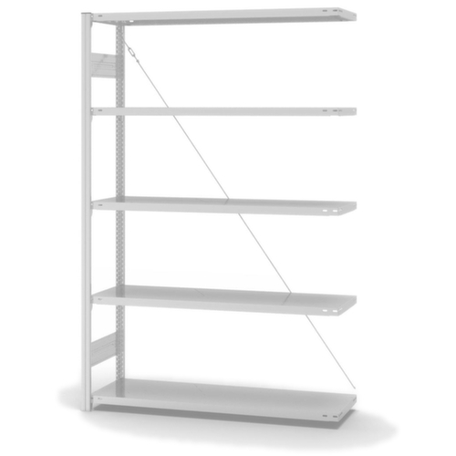 hofe System-Steckregal in Standard Bauart, Höhe x Breite x Tiefe 2000 x 1310 x 435 mm, 5 Böden