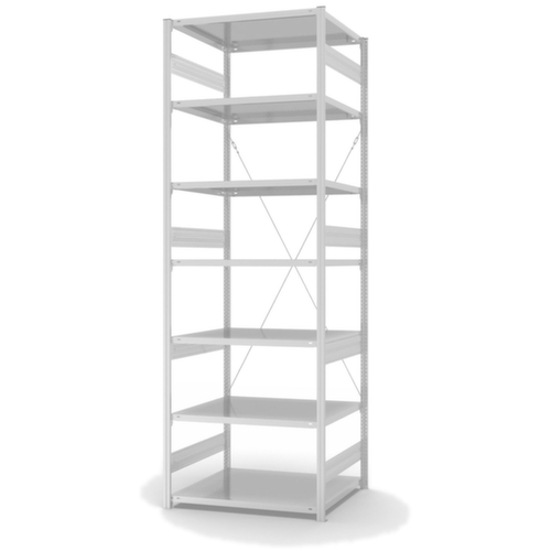hofe System-Steckregal, Höhe x Breite x Tiefe 3000 x 1060 x 835 mm, 7 Böden