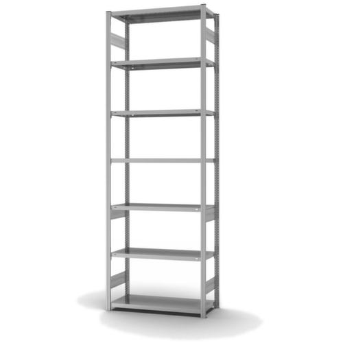 hofe Traversenregal in Standard Bauart, Höhe x Breite x Tiefe 3000 x 1060 x 435 mm, 7 Böden