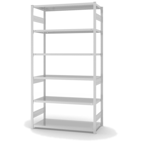 hofe Traversenregal in mittelschwerer Bauart, Höhe x Breite x Tiefe 2500 x 1360 x 635 mm, 6 Böden