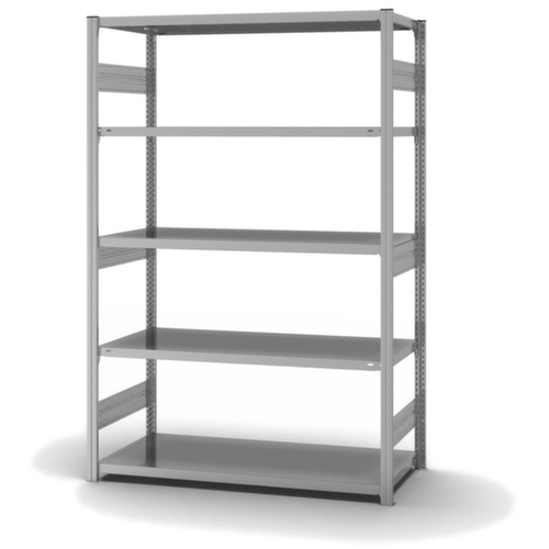 hofe Traversenregal in schwerer Bauart, Höhe x Breite x Tiefe 2000 x 1360 x 635 mm, 5 Böden